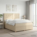  Boxspring krevet s madracem Krem 140 x 200 cm Tkanina | shoptok.hr