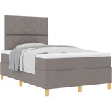 Postelja z vzmetnico z vzmetnico Taupe 120 x 190 cm blago, (5000125829) | Shoptok.si