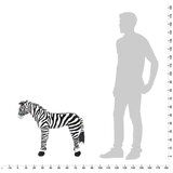 Samostojeća plišana zebra crno-bijela XXL | shoptok.hr