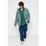 Trendyol Mint Unisex Oversize Fit Standing Collar Puffy Coat