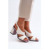 S. BARSKI Women's Sandals with White Stiletto Heel D&A | shoptok.hr