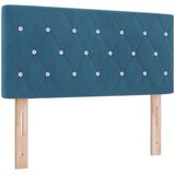 vidaXL Naslon za glavu s kristalnim gumbima tamnoplavi 100 cm baršun | shoptok.hr