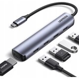 Ugreen CM417 USB-C na 4xUSB 3.0+HDMI adapter ( 20197 ) | Eponuda.com