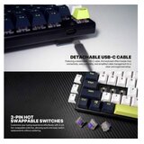 Fantech tastatura mehanicka gaming MK877S rgb atom 87S mori bela (rosie switch) | Eponuda.com