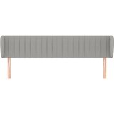  Uzglavlje s ušima svjetlosivo 163x23x78/88 cm od tkanine | Eponuda.com