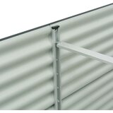  Vrtna sadilica od pocinčanog čelika 240 x 80 x 81 cm siva | shoptok.hr