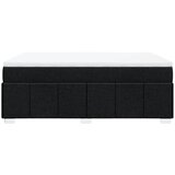  Krevet s oprugama i madracem crni 160x200 cm od tkanine | shoptok.hr