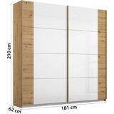 Rauch Möbel omara z drsnimi vrati, bela, hrast artisan | Shoptok.si