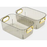 Sinsay Poluprozirne posude za pohranu sa zlatnim ručkama 2 pack | shoptok.hr