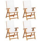 vidaXL 5-dijelni vrtni blagovaonski set s jastucima masivna tikovina | shoptok.hr