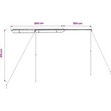 Tenda za kamp-prikolicu i karavan 2 x 2 x 2,15 m bež | shoptok.hr