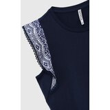 Marisse Navy Blue Cotton Blouse | shoptok.hr