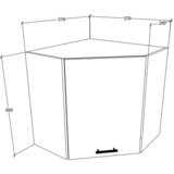 MID.YOU Kotna Zgornja Omarica Esilo, Siva, Bela | Shoptok.si