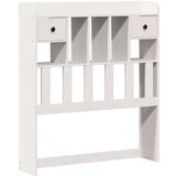  Krevet s regalom za knjige bez madraca bijeli 75x190cm borovina | shoptok.hr