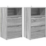  Noćni ormarići s ladicama 2 pcs Siva Sonoma 40 x 30 x 467 cm | shoptok.hr