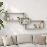  Zidna polica Betonska siva 158 x 17 x 53 cm Konstruirano drvo | shoptok.hr