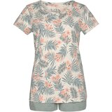 Lascana Kratke hlače za spanje kremna / dimno modra / losos | Shoptok.si