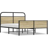 Maison Chic Posteljni okvir - Dvoposteljna postelja - Zakonska postelja brez vzmetnice 120x190 cm sonoma hrast inž. les-J10398, (21775198) | Shoptok.si