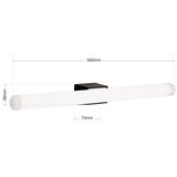Orion soff 3-484 - led zidna svetiljka visagist 1xS14d/8W/230V crna | Eponuda.com