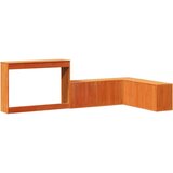 vidaXL Noćni ormarić sa stolom voštano smeđi 222x107x75 cm od borovine | shoptok.hr