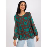 Italy Moda Blouse-DHJ-BZ-8643-1.37P-dark brown Cijene