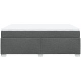 Krevet s oprugama i madracem tamnosivi 140x190 cm od tkanine | shoptok.hr