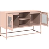  TV ormarić ružičasti 100,5x39x60,5 cm čelični Slike