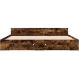  Okvir kreveta s ladicama boja hrasta 200x200 cm | shoptok.hr