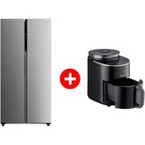 Tesla Side by side frižider RB4600FMXE + Air Fryer 3u1 1500W 4.5L AF450BCS Cene