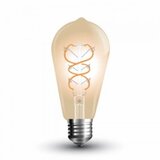 V-tac led sijalica E27 5W 2200K amber staklo ST64 spirala Cene