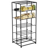 PT LIVING Crni metalni držač za boce vina broj boca 10 kom 25x57x22,5 cm Dual Floor – | shoptok.hr