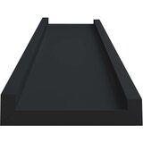  Zidne police za fotografije 2 kom crne 60 x 9 x 3 cm MDF | shoptok.hr