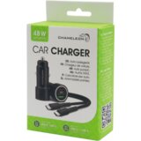 Chameleon Avto polnilec 48W (PD 3.0, PPS in QC 3.0), 2-portni (USB in USB-C izhod) s Cene