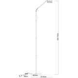 Globo 58504SS - LED dodirna podna lampa SILVIO prigušiva LED/6,5W/230V crna | Eponuda.com