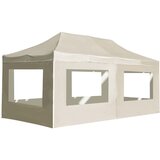 vidaXL Profesionalni šotor za zabave aluminij 6x3 m krem | Shoptok.si
