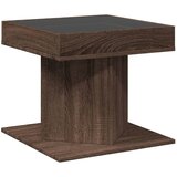  Stolić za kavu LED smeđa boja hrasta 50x50x45 cm drveni | Eponuda.com