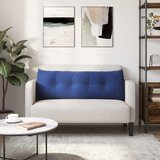  Jastuk za leđa Policijska plava 140 x 24 x 50 cm Baršun | shoptok.hr