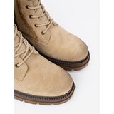 Shelvt Suede beige workers with solid tread | Shoptok.si