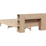  Krevet s regalom za knjige bez madraca 120x200 cm od borovine | shoptok.hr