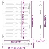  Vrtna vrata 85 x 125 cm Crna Može se zaključati | shoptok.hr