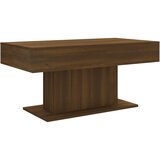 The Living Store Klubska mizica rjavi hrast 96x50x45 cm konstruiran les - Klubska Mizica, (21421422) | Shoptok.si