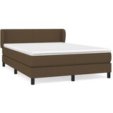 The Living Store Box spring postelja z vzmetnico temno rjav 140x190 cm blago - Box Spring Postelja, (21519752) | Shoptok.si