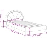  Otroški posteljni okvir z vznožjem Svetlo siva 80 x 200 cm, (5000104676) | Shoptok.si
