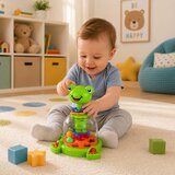 Interaktivna igračka žaba sa zvečkama - zelena | shoptok.hr