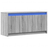 TV ormarić s LED svjetlima boja hrasta 100x34x50 cm drveni | shoptok.hr
