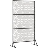  Zaslon za privatnost 100 x 50 x 180 cm Nehrđajući čelik Srebrna | shoptok.hr