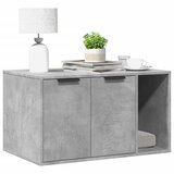 vidaXL Kutija z mačji pijesak boja betona 80x50x45cm konstruirano drvo | shoptok.hr