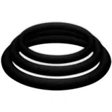 JOYDIVISION POTENZDUO POTENZ PLUS 3 BLACK RINGS SET - S, M, L