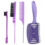 INF Komplet glavnikov z devetimi vrstami — plastični rep in teksturiranje Purple, (5000327244) | Shoptok.si