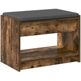  Klupa za hodnik s jastukom Dimljeni Hrast 63 x 38 x 45 cm | shoptok.hr